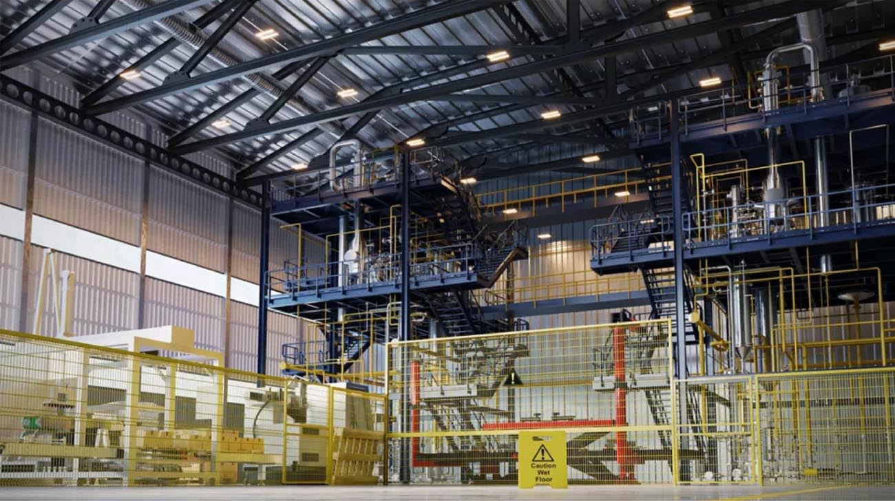 Cooper Metalux SPHB High Bay lighting installed in a factory