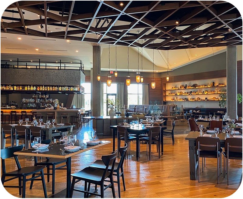 OmniLight lighting fixtures installed in a bar