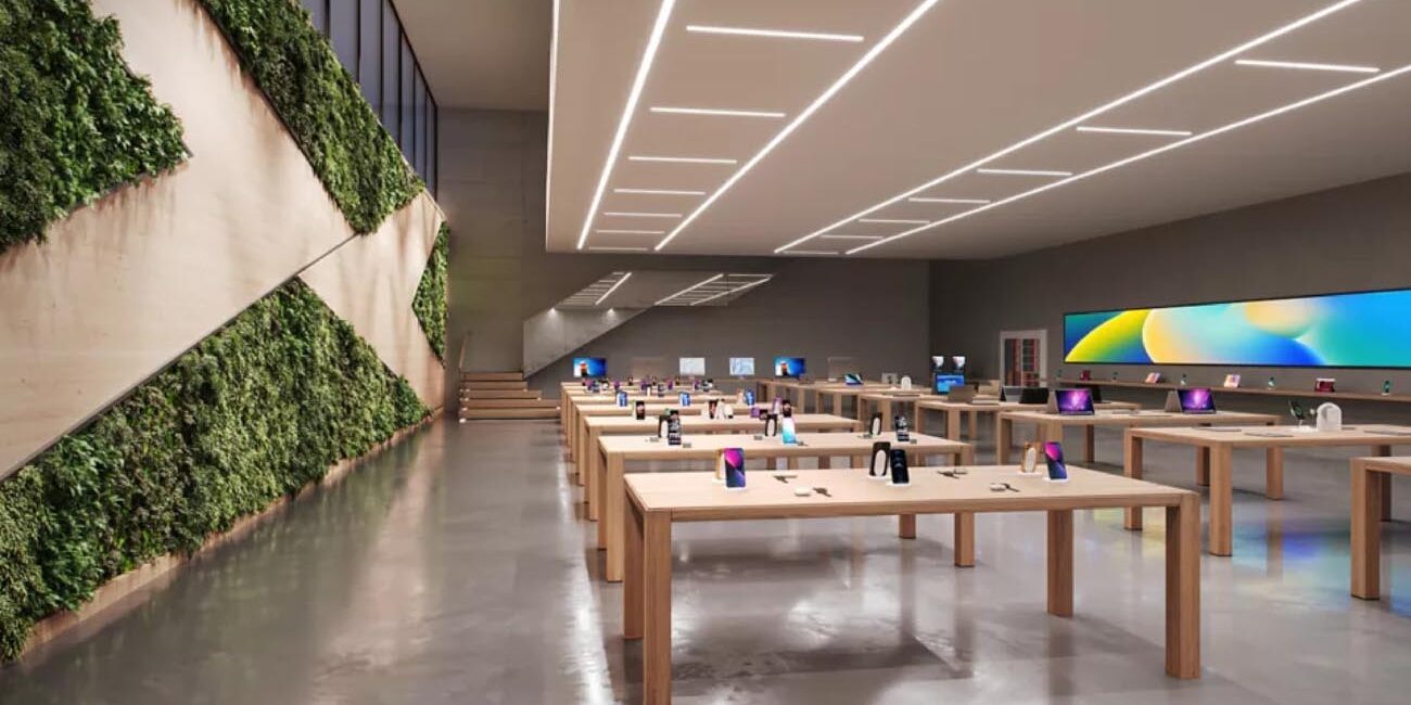 Corelite Bryx Linear Lighting in a tech store