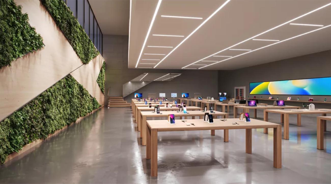 Corelite Bryx Linear Lighting in a tech store