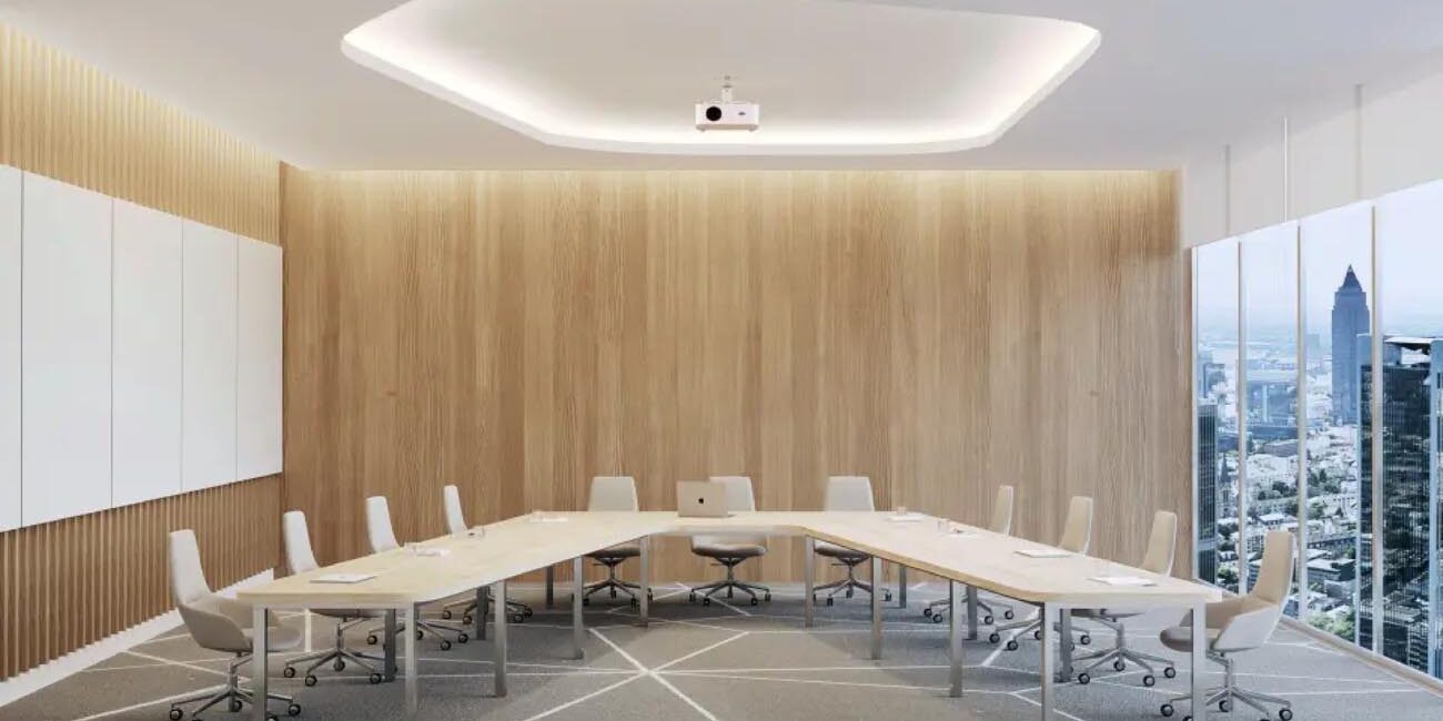 Coveplane by ALW ALW Coveplane Cove Lighting installed in a board room ceiling