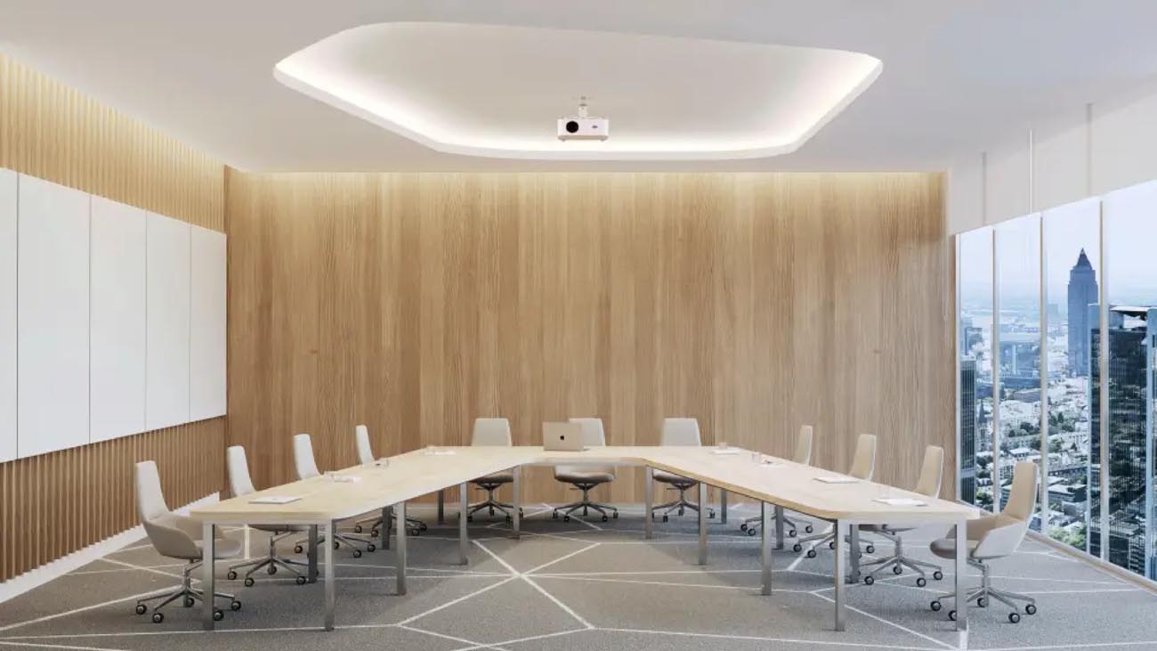 ALW Coveplane Cove Lighting installed in a board room ceiling