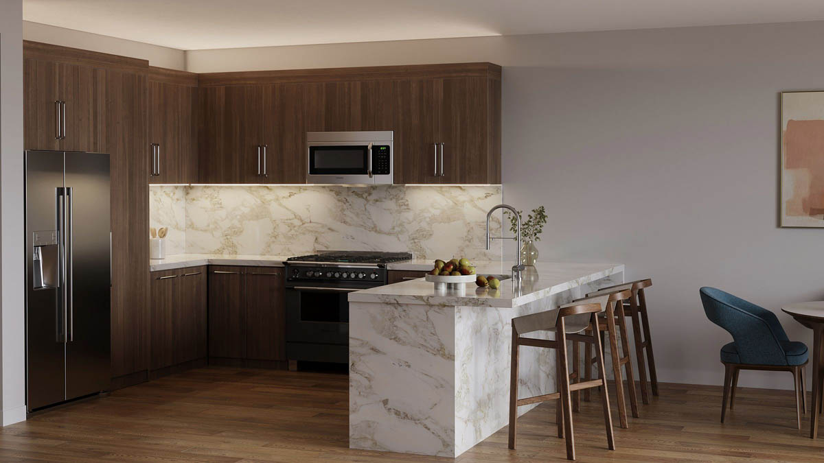 HALO HFL Flexible Linear LED Tape Light installed under and above a kitchen cabinet